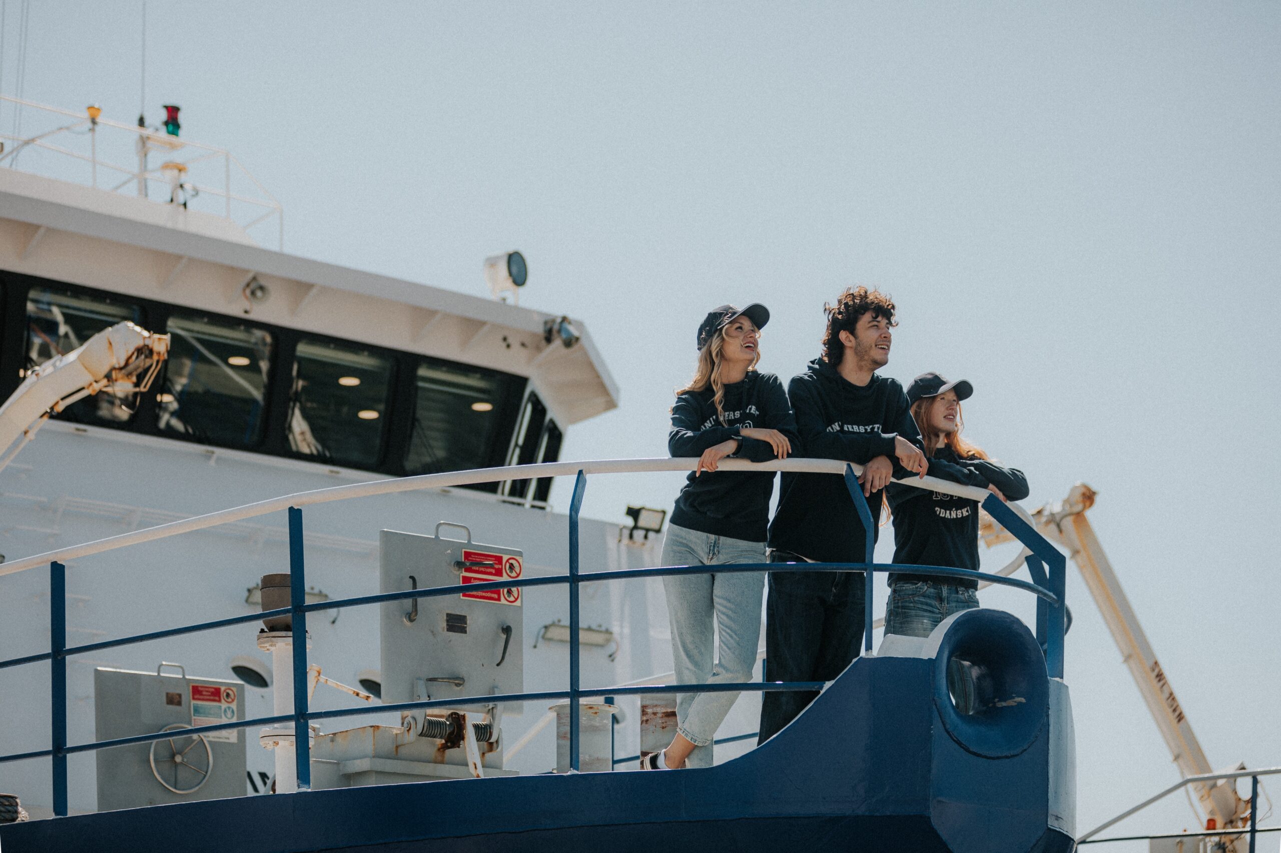 IMG_4963 Students standing on the bow of the ship, like Rose and Jack in the Titanic movie